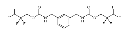 m-xylylene bis(2,2,3,3-tetrafluoropropylcarbamate) Structure