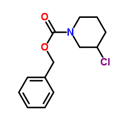 Benzyl 3-chloro-1-piperidinecarboxylate结构式