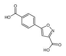 5-(4-羧基苯基)异噁唑-3-甲酸结构式