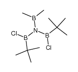 bis(tert-butylchloroboryl)(dimethylboryl)amine结构式