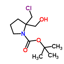 Tert-Butyl 2-(Chloromethyl)-2-(Hydroxymethyl)Pyrrolidine-1-Carboxylate Structure