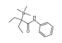 2-ethyl-N-phenyl-2-(trimethylsilyl)butanamide结构式