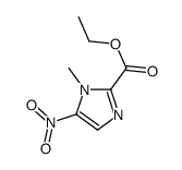 1-甲基-5-硝基-1H-咪唑-2-甲酸乙酯结构式