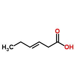 (E)-3-hexenoic acid Structure