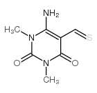 6-Amino-1,2,3,4-tetrahydro-1,3-dimethyl-2,4-dioxo-5-pyrimidinecarbothioaldehyde结构式