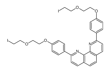 2,9-bis[4-[2-(2-iodoethoxy)ethoxy]phenyl]-1,10-phenanthroline Structure