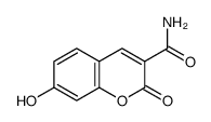 7-HYDROXY-2-OXO-2H-CHROMENE-3-CARBOXAMIDE结构式