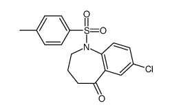 7-氯-5-氧代-1-对甲苯磺酰基-2,3,4,5-四氢-1H-苯并氮杂卓结构式