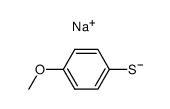 sodium 4-methoxyphenylthiolate结构式