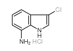 7-氨基-3-氯吲哚盐酸盐结构式