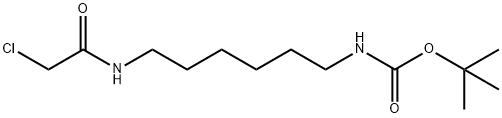 [6-[(氯乙酰基)氨基]己基]氨基甲酸叔丁酯结构式