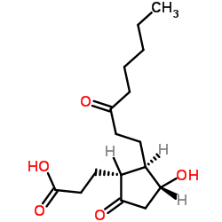 13,14-dihydro-15-keto-tetranor Prostaglandin E2 Structure