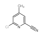 6-氯-4-甲基吡啶-2-甲腈结构式