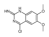 4-氯-6,7-二甲氧基-2-喹唑啉胺结构式