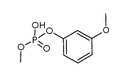 3-methoxyphenyl methyl hydrogen phosphate Structure