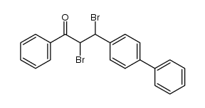 3-(p-Biphenylyl)-2,3-dibrom-1-phenyl-propan-1-on Structure