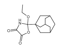 2-adamantan-1-yl-2-ethoxy-oxazolidine-4,5-dione Structure