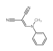 Propanedinitrile,2-[(methylphenylamino)methylene]- Structure