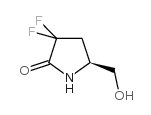 (S)-3,3-二氟-5-(羟基甲基)吡咯烷-2-酮结构式