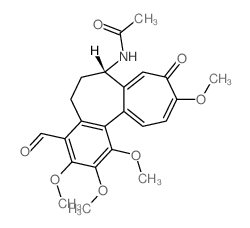 Acetamide,N-[(7S)-4-formyl-5,6,7,9-tetrahydro-1,2,3,10-tetramethoxy-9-oxobenzo[a]heptalen-7-yl]-结构式