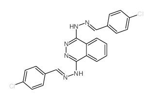 Benzaldehyde,4-chloro-, 1,4-phthalazinediyldihydrazone (9CI)结构式