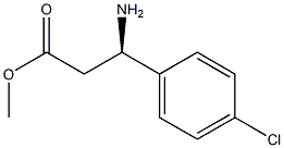 (R)-3-氨基-3-(4-氯苯基)丙酸甲酯结构式