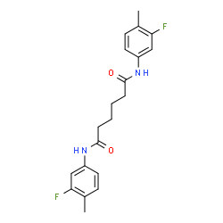 N,N'-Bis(3-fluoro-4-methylphenyl)hexanediamide Structure