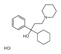 (1S)-1-cyclohexyl-1-phenyl-3-(1-piperidyl)propan-1-ol hydrochloride结构式