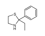 2-ethyl-2-phenyl-1,3-thiazolidine结构式