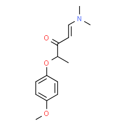 1-(DIMETHYLAMINO)-4-(4-METHOXYPHENOXY)-1-PENTEN-3-ONE结构式