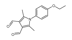 1-(4-ethoxyphenyl)-2,5-dimethyl-1H-pyrrole-3,4-dicarbaldehyde结构式