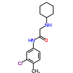 N-(3-CHLORO-4-METHYL-PHENYL)-2-CYCLOHEXYLAMINO-ACETAMIDE picture