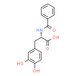 N-Benzoyl-3-hydroxy-L-tyrosine结构式