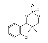 4-(2-chlorophenyl)-2-chloro-5,5-dimethyl-1,3,2-dioxaphosphorinan 2-oxide Structure