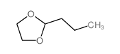 see 1,3-Dioxolane,2-propyl- Structure