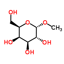 α-甲基-D-半乳糖苷结构式