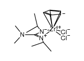 [(η5-C5H5)(η2-(i-PrN)2C(NMe2))ZrCl2] Structure