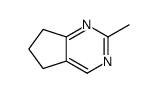 5H-Cyclopentapyrimidine, 6,7-dihydro-2-methyl- (9CI)结构式