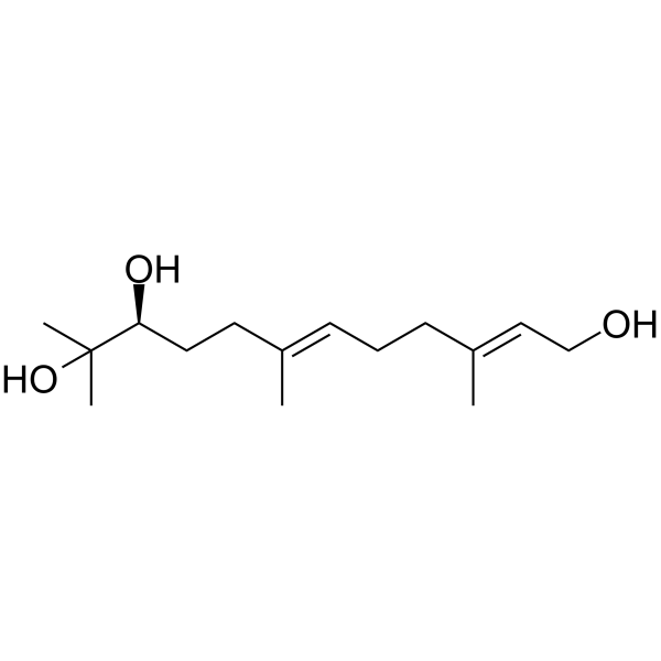 (-)-10,11-Dihydroxyfarnesol Structure