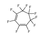 1,2,3,4,5,5,6,6,7,7-Decafluoro-1,3-cycloheptadiene结构式