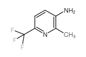 2-甲基-3-氨基-6-三氟甲基吡啶结构式