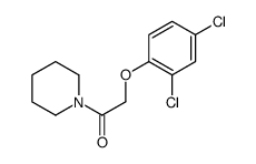 2-(2,4-Dichlorophenoxy)-1-(1-piperidyl)ethanone Structure