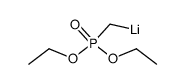 [(diethylphosphinoyl)methyl]lithium Structure