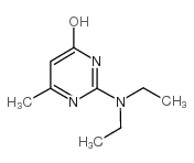 2-(二乙氨基)-6-甲基嘧啶-4-醇结构式