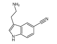3-(2-aminoethyl)-1H-indole-5-carbonitrile结构式