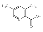 3,5-二甲基吡啶-2-羧酸结构式