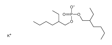 磷酸二(2-乙己基)酯钾盐结构式