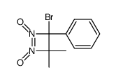 3-bromo-4,4-dimethyl-3-phenyl-3,4-dihydro-[1,2]diazete 1,2-dioxide Structure