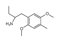 1-(2,5-dimethoxy-4-methylphenyl)butan-2-amine结构式