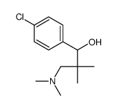 4-Chloro-α-[1,1-dimethyl-2-(dimethylamino)ethyl]benzyl alcohol结构式